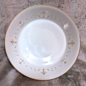 Noritake Courtney Serving Bowl Gold Rimmed Porcelain Japan Elegant Formal Dining